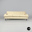 Italian mid-century modern cream white sofa Square Marco Zanuso for Arflex 1960s
