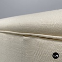 Italian mid-century modern cream white sofa Square Marco Zanuso for Arflex 1960s