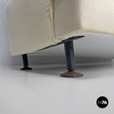 Italian mid-century modern cream white sofa Square Marco Zanuso for Arflex 1960s