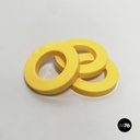 Italian modern yellow rings for the perpetual wall calendar by Ring A Date, 2020
