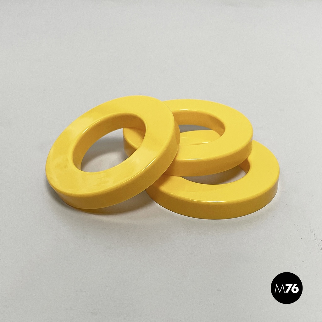 Italian modern yellow rings for the perpetual wall calendar by Ring A Date, 2020