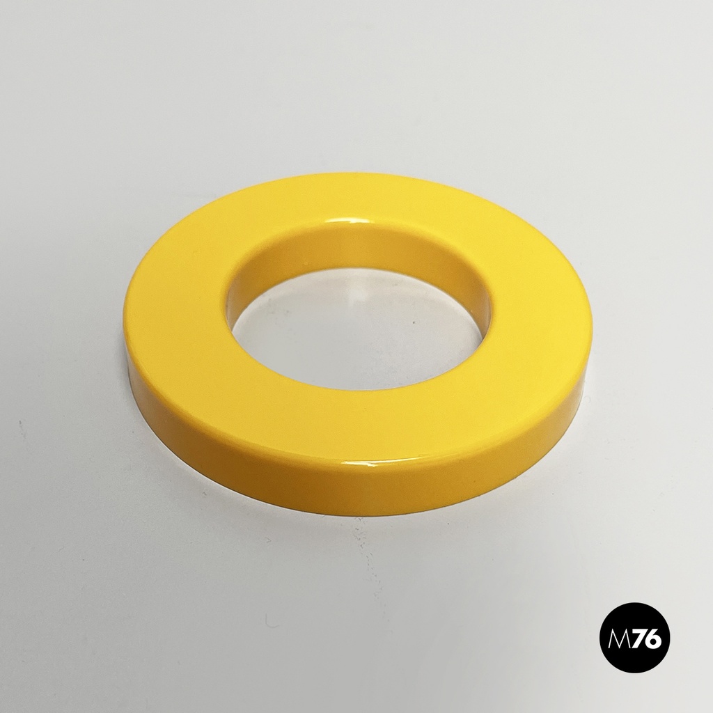 Italian modern yellow rings for the perpetual wall calendar by Ring A Date, 2020