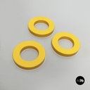 Italian modern yellow rings for the perpetual wall calendar by Ring A Date, 2020