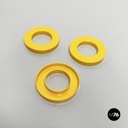 Italian modern yellow rings for the perpetual wall calendar by Ring A Date, 2020