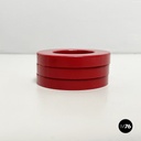 Italian modern red rings for the perpetual wall calendar by Ring A Date, 2020s