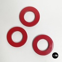 Italian modern red rings for the perpetual wall calendar by Ring A Date, 2020s