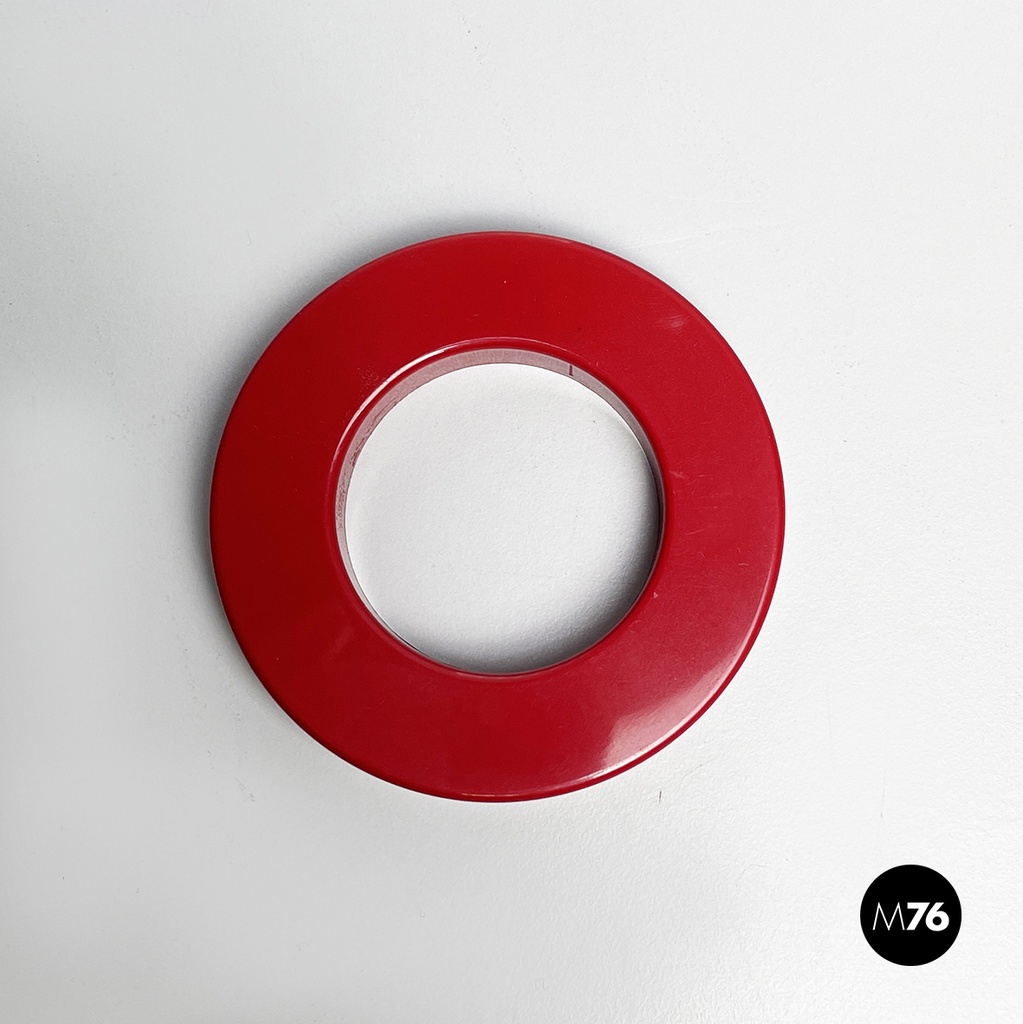 Italian modern red rings for the perpetual wall calendar by Ring A Date, 2020s