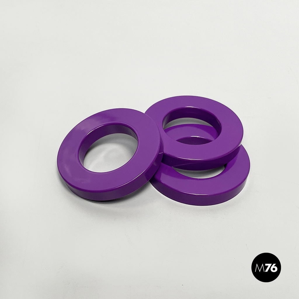 Italian modern purple rings for the perpetual wall calendar by Ring A Date, 2020