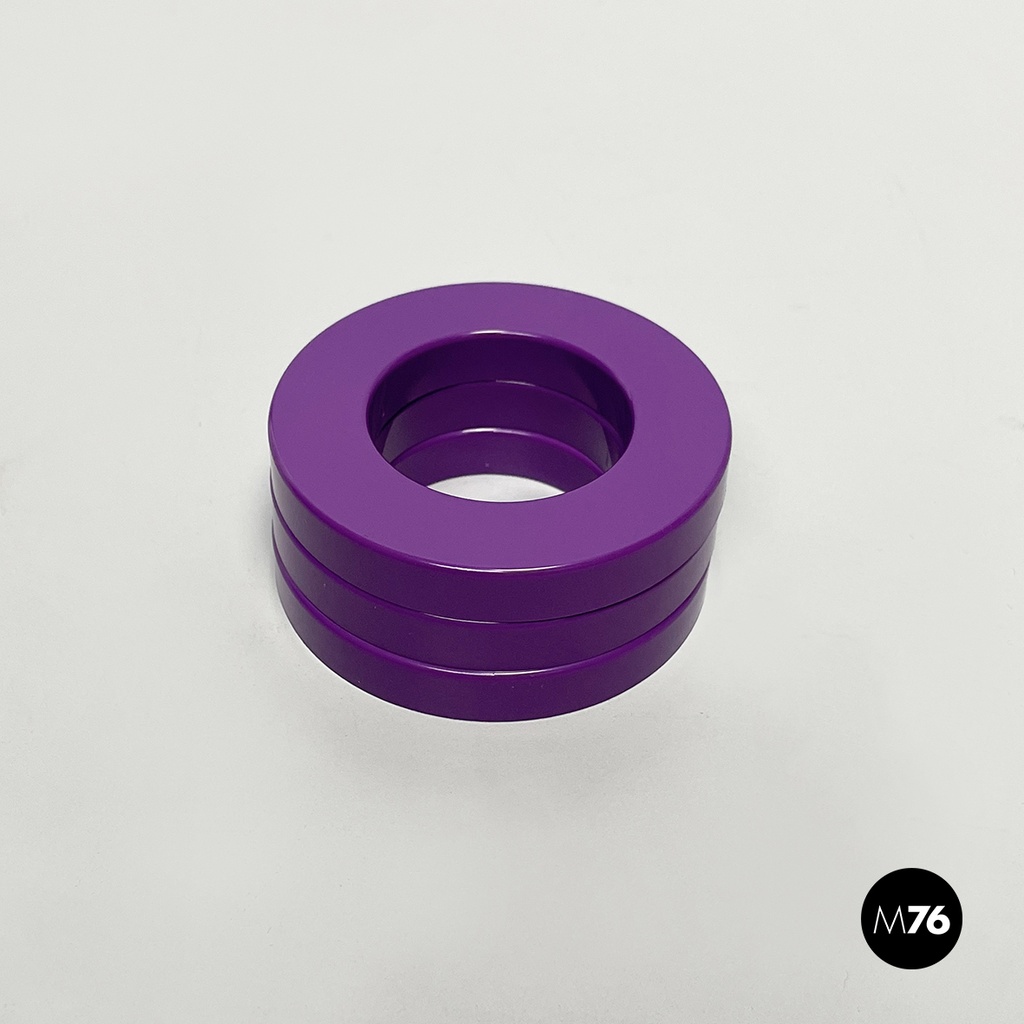 Italian modern purple rings for the perpetual wall calendar by Ring A Date, 2020