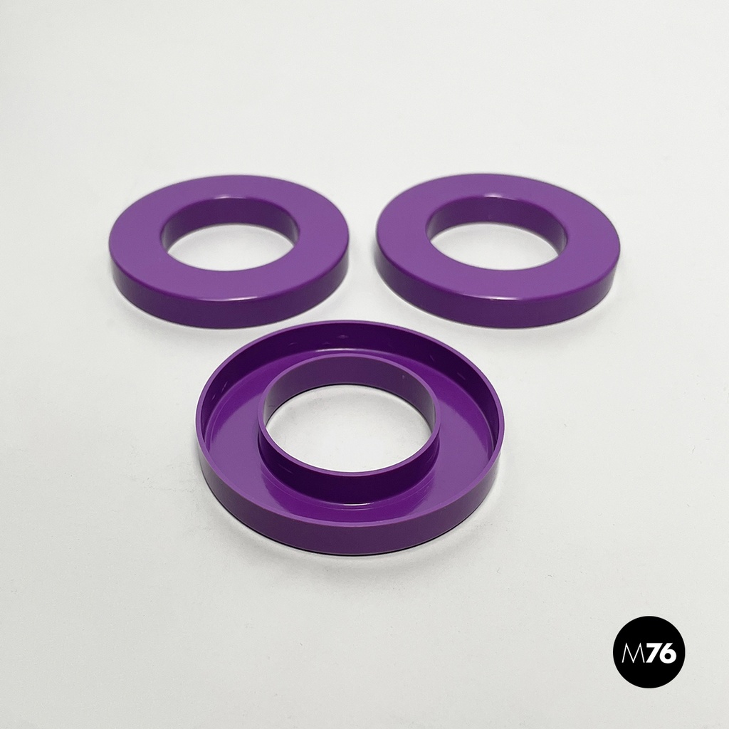 Italian modern purple rings for the perpetual wall calendar by Ring A Date, 2020