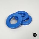 Italian modern light blue rings for perpetual wall calendar by Ring A Date, 2020