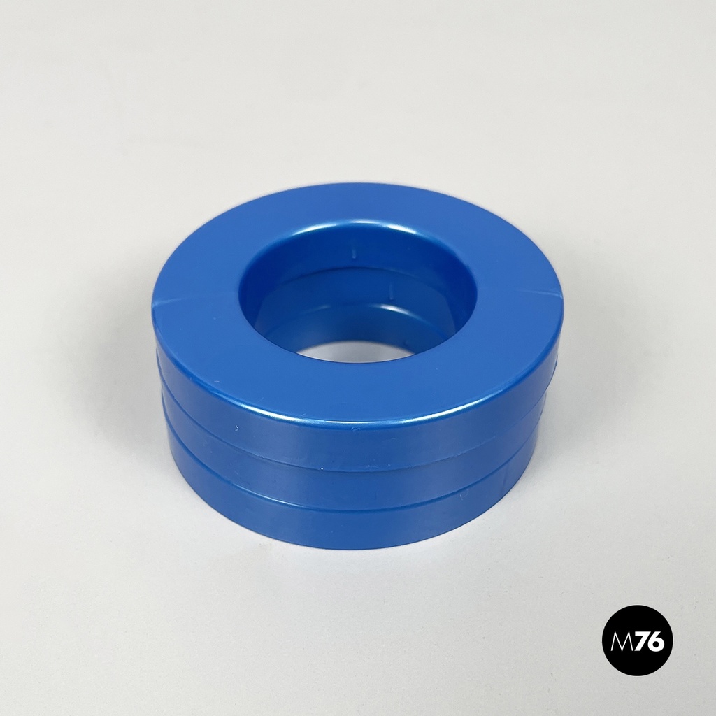 Italian modern light blue rings for perpetual wall calendar by Ring A Date, 2020