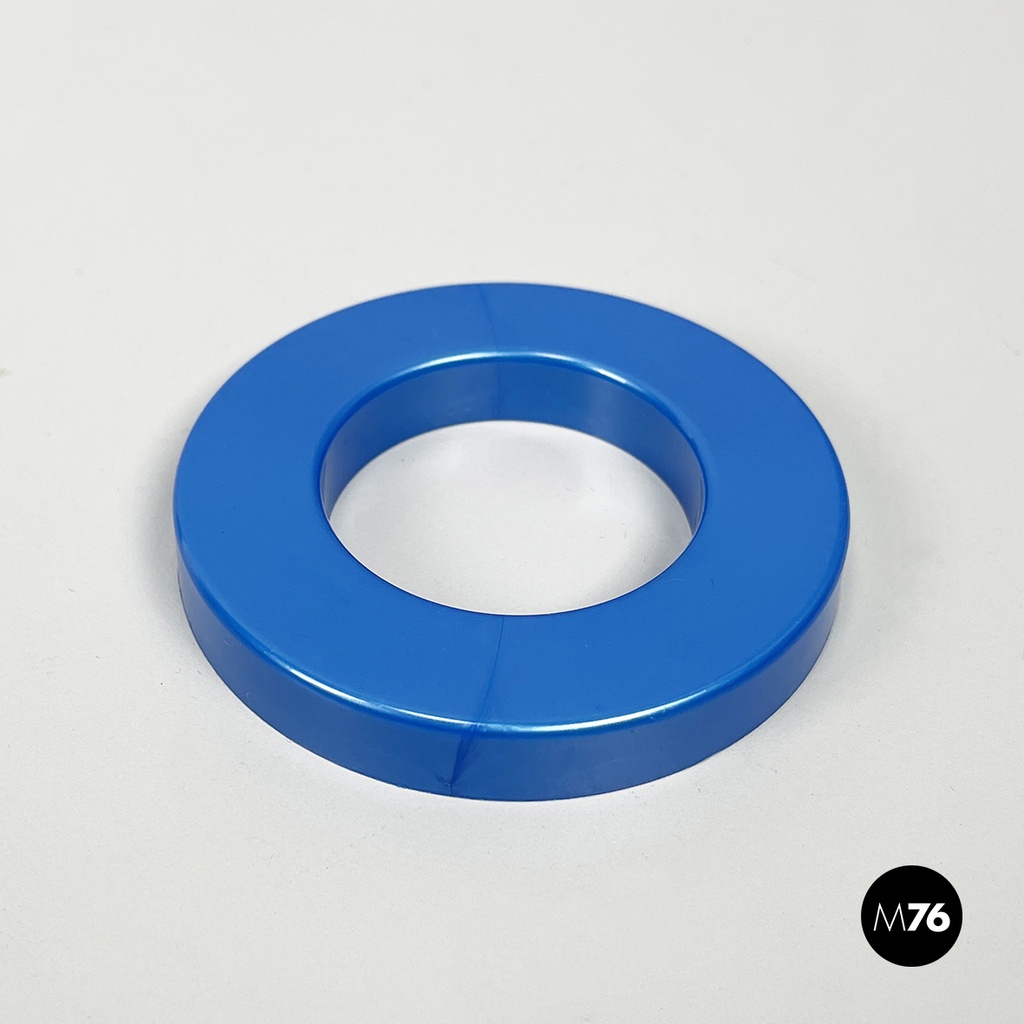 Italian modern light blue rings for perpetual wall calendar by Ring A Date, 2020