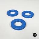 Italian modern light blue rings for perpetual wall calendar by Ring A Date, 2020