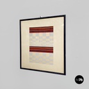 Quadro geometrico su carta, 1990 ca.