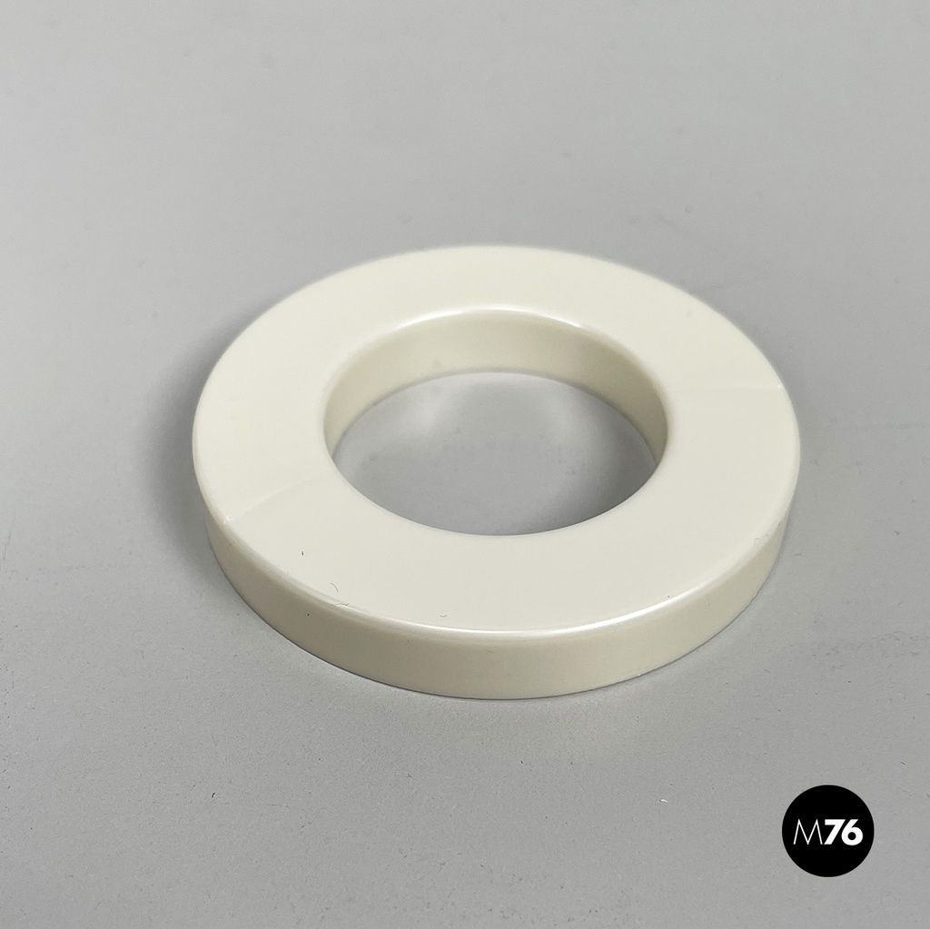 Italian modern white rings for perpetual wall calendar by Ring A Date, 2020s