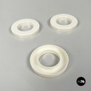 Italian modern white rings for perpetual wall calendar by Ring A Date, 2020s