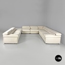 Italian modern modular white sofa Erasmo by Afra and Tobia Scarpa for B&B, 1970s