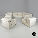 Italian modern modular white sofa Erasmo by Afra and Tobia Scarpa for B&B, 1970s