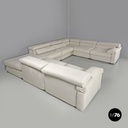 Italian modern modular white sofa Erasmo by Afra and Tobia Scarpa for B&B, 1970s