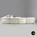 Italian modern modular white sofa Erasmo by Afra and Tobia Scarpa for B&B, 1970s