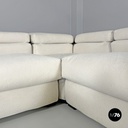 Italian modern modular white sofa Erasmo by Afra and Tobia Scarpa for B&B, 1970s