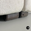 Italian modern modular white sofa Erasmo by Afra and Tobia Scarpa for B&B, 1970s