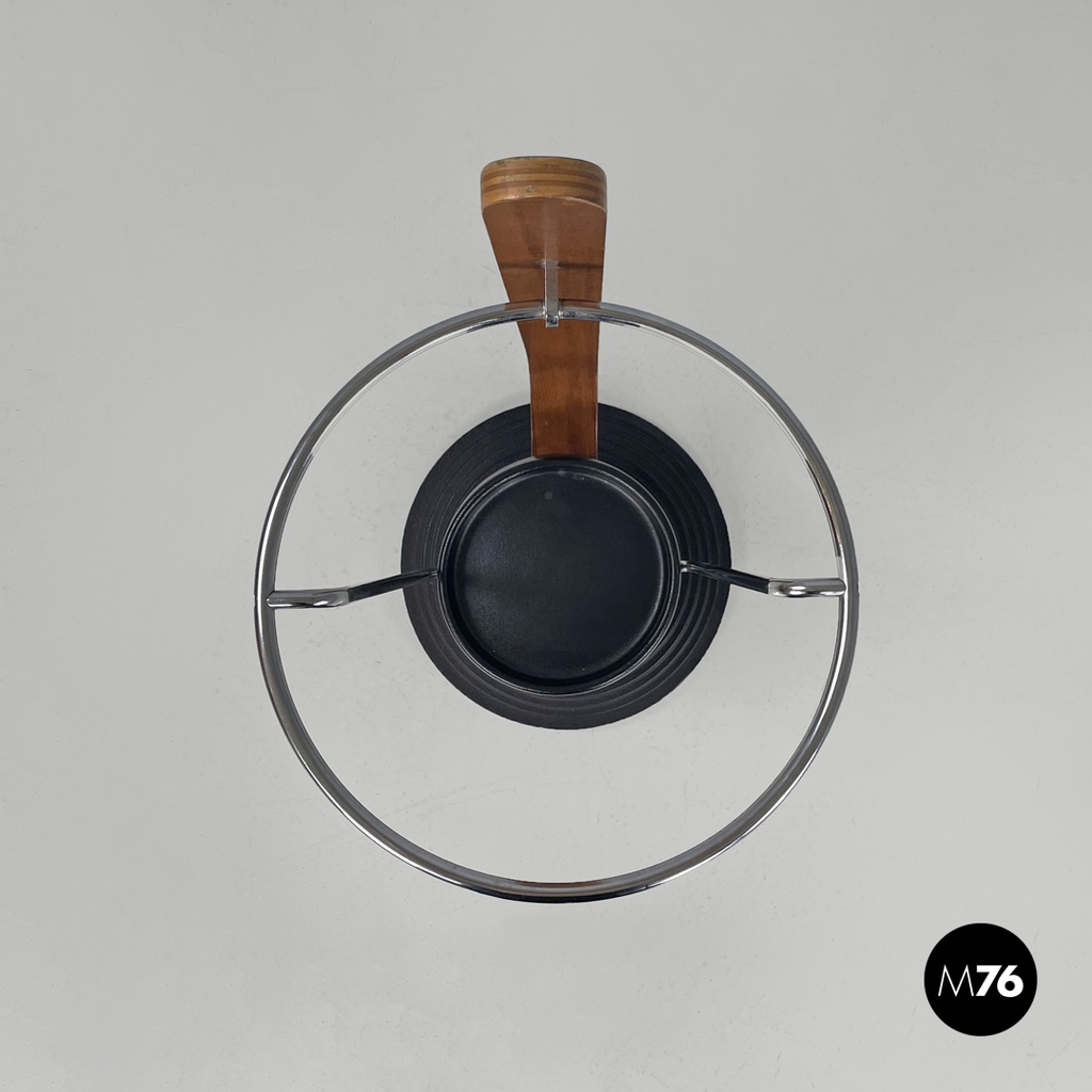 Portaombrelli tondo di Origlia in legno e ghisa, 1980 ca.