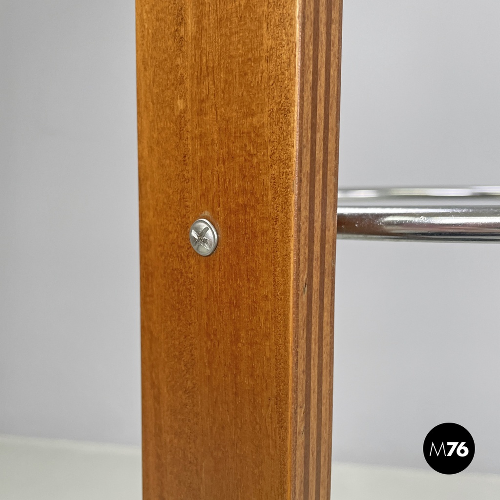 Portaombrelli tondo di Origlia in legno e ghisa, 1980 ca.