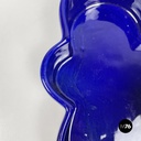 Italian mid-century modern Blue bowl by Mangiarotti for Fratelli Brambilla 1970s