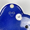 Italian mid-century modern Blue bowl by Mangiarotti for Fratelli Brambilla 1970s