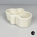 Italian mid-century modern white bowl by Mangiarotti Fratelli Brambilla 1970s