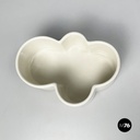 Italian mid-century modern white bowl by Mangiarotti Fratelli Brambilla 1970s