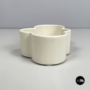 Italian mid-century modern white bowl by Mangiarotti Fratelli Brambilla 1970s