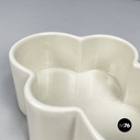 Italian mid-century modern white bowl by Mangiarotti Fratelli Brambilla 1970s