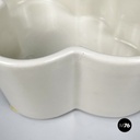 Italian mid-century modern white bowl by Mangiarotti Fratelli Brambilla 1970s