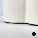 Italian mid-century modern white bowl by Mangiarotti Fratelli Brambilla 1970s