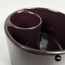 Italian mid-century modern brown vase by Mangiarotti Fratelli Brambilla, 1970s
