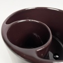 Italian mid-century modern brown vase by Mangiarotti Fratelli Brambilla, 1970s