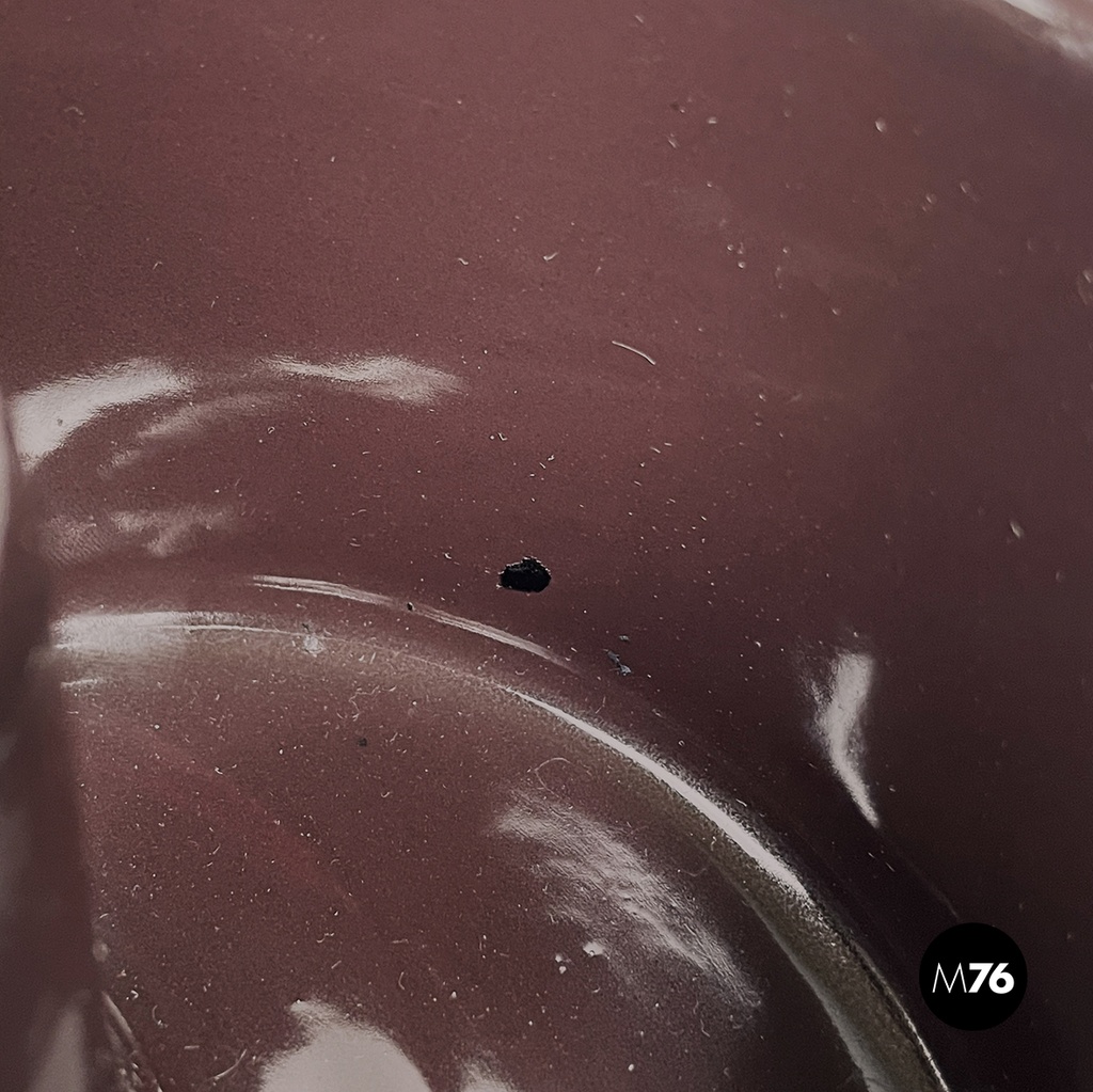 Italian mid-century modern brown vase by Mangiarotti Fratelli Brambilla, 1970s