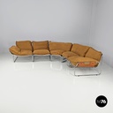 Italian modern brown fabric modular sofa Compor S 72 by Gero for Mussi, 1970s