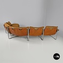 Italian modern brown fabric modular sofa Compor S 72 by Gero for Mussi, 1970s
