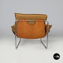 Italian modern brown fabric armchair Compor S 72 by Gero for Mussi, 1970s