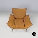 Italian modern brown fabric armchair Compor S 72 by Gero for Mussi, 1970s
