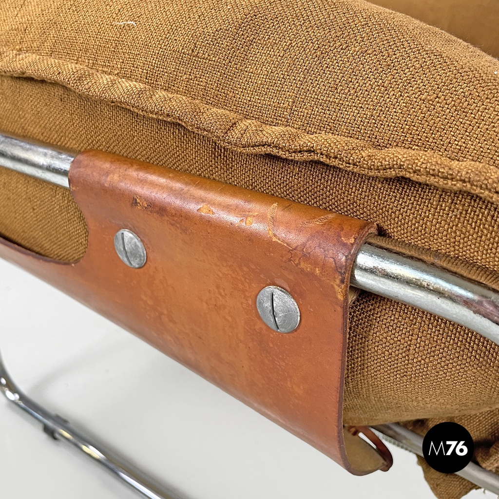 Italian modern brown fabric armchair Compor S 72 by Gero for Mussi, 1970s