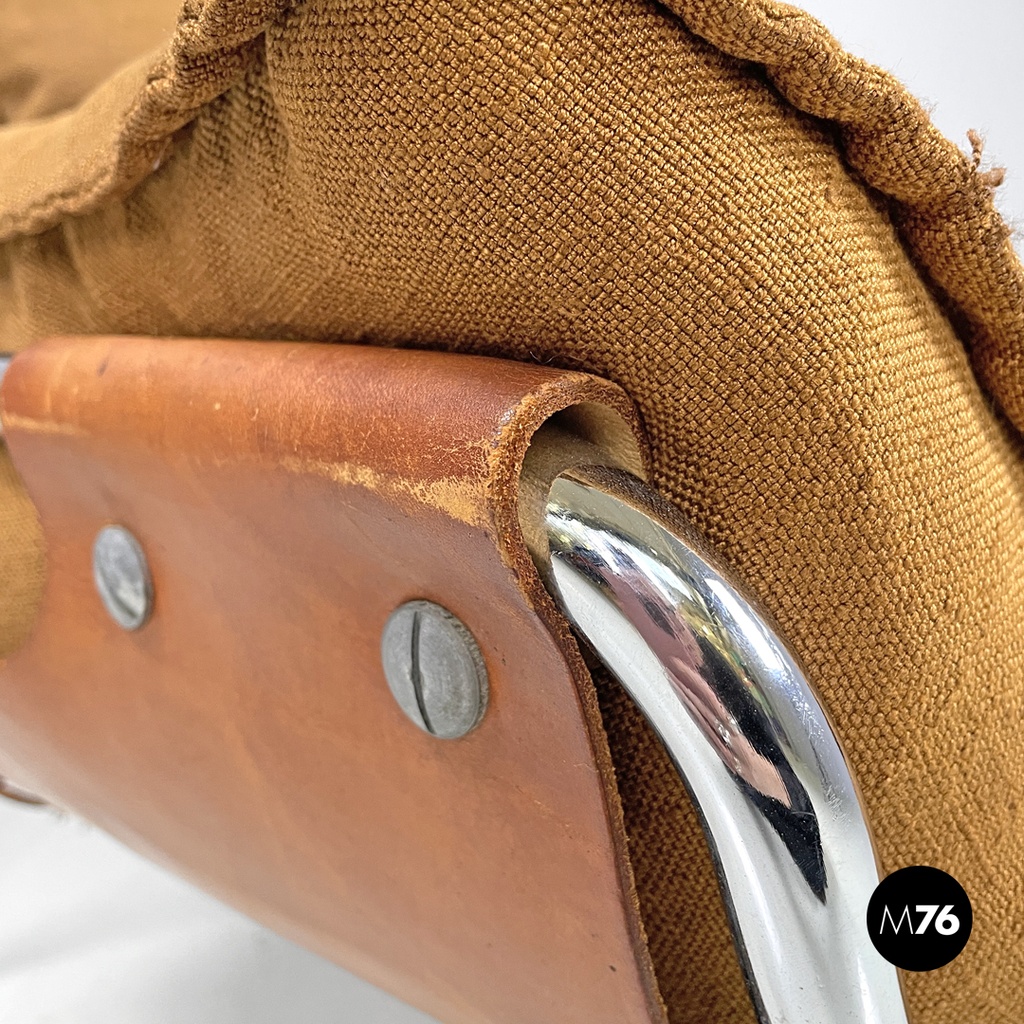 Italian modern brown fabric armchair Compor S 72 by Gero for Mussi, 1970s