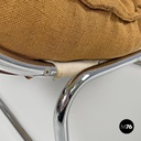 Italian modern brown fabric armchair Compor S 72 by Gero for Mussi, 1970s