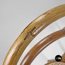 Italian modern rattan and Vienna straw chairs with round seats, 1970s