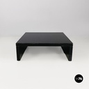 Italian modern black wood Saratoga table Lella Massimo Vignelli Poltronova 1960s