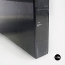 Italian modern black wood Saratoga table Lella Massimo Vignelli Poltronova 1960s